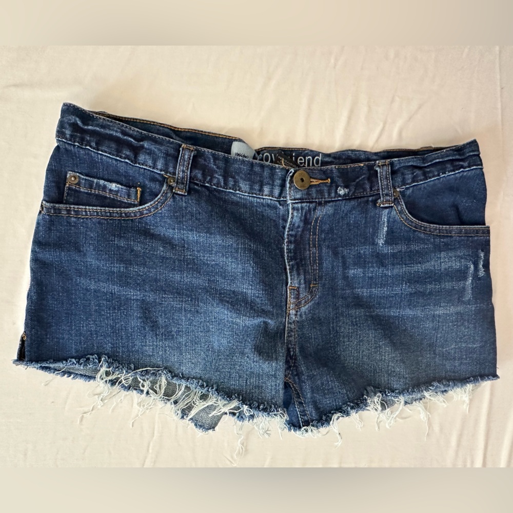 4/$20 🙈 Mossimo Supply Co. Blue Jean Shorts Distressed Cut-Off Waist18"